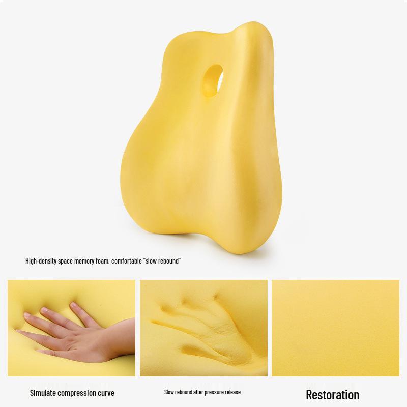 Ergonomic Memory Foam Lumbar Support Pillow for Office, Car, and Pregnancy