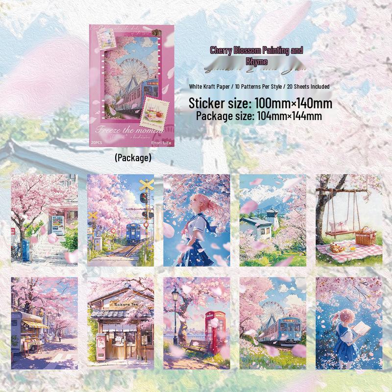 Yiniiao Freeze Frame Retro Watercolor Journal Background Paper.