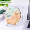 Feelings Wheel Therapy Office Desk Decor Double Sided Mental Health Office Emotions Chart with Stand Therapist Gifts for Home