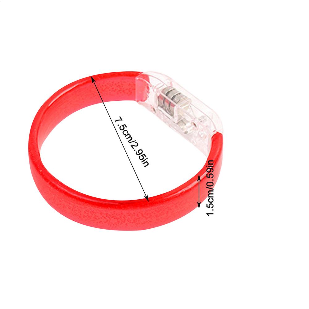 1pc LED Glow Bangle Bracelet Gathering Queue Luminous Flash Bracelet Concert Birthday Halloween Party Decoration
