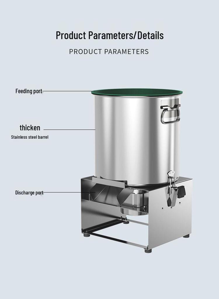 Durable Stainless Steel Bucket-Style Poultry and Vegetable Grass Chopper