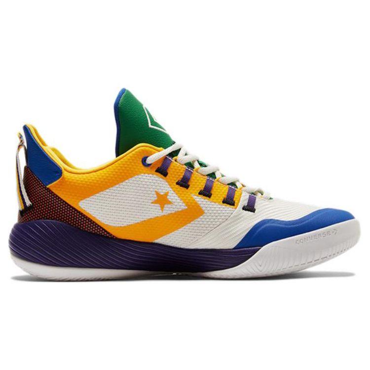 Converse All Star BB Shift White Multi-Color Unisex Sneakers Egret Bold-Mandarin Amarillo 172662C