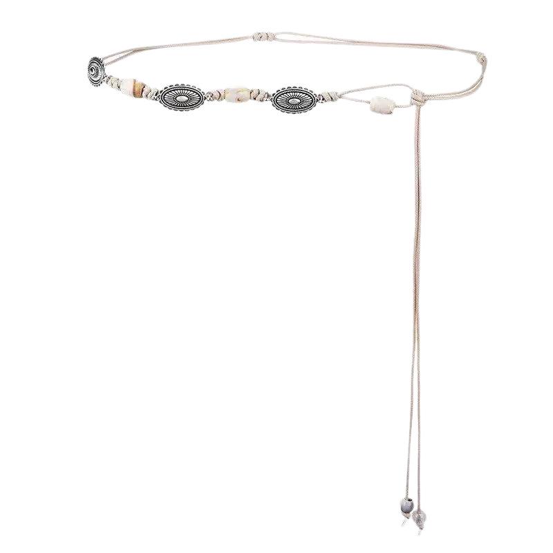Bohemian Ethnic Beaded Waist Chain: Vintage-Style Accessory for Dresses and Shirts
