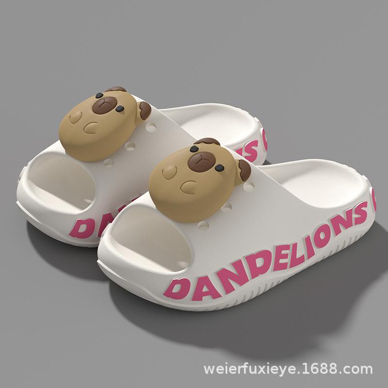 Capybara Kinder Sommer Cartoon Hausschuhe für Jungen und Mädchen, rutschfeste atmungsaktive Sandalen mit weicher Sohle für Kleinkinder und ältere Kinder