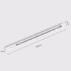 Dexin LED Track Light Track Bar Two-Line White 1 Meter Track Bar