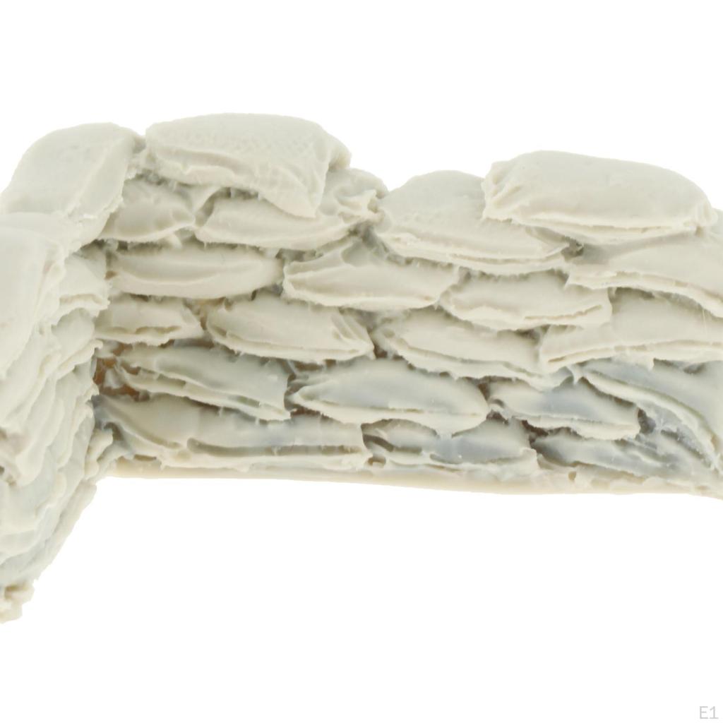 Simulation 1/35 Unpainted Bag Wall for Building DIY Table Decoration Layout