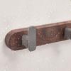 Walnut Wood Wall Hook Black Grey Aluminum Creative 3 4 5 Row Hooks for Bathroom Bedroom Decorative Coat Towel Key Holder Hanging