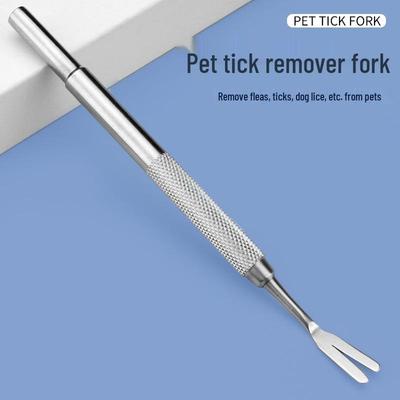 Stainless Steel Tick and Flea Removal Fork for Pets