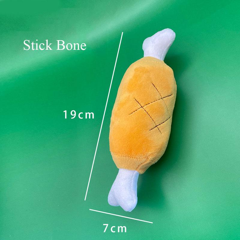 

Plush Dog Toys Squeaky Dogs Accessories Pet Perros Toy Soft Squeeze Sound Teeth Chew Bite Resistant Ice Cream Fries Humburger 9
