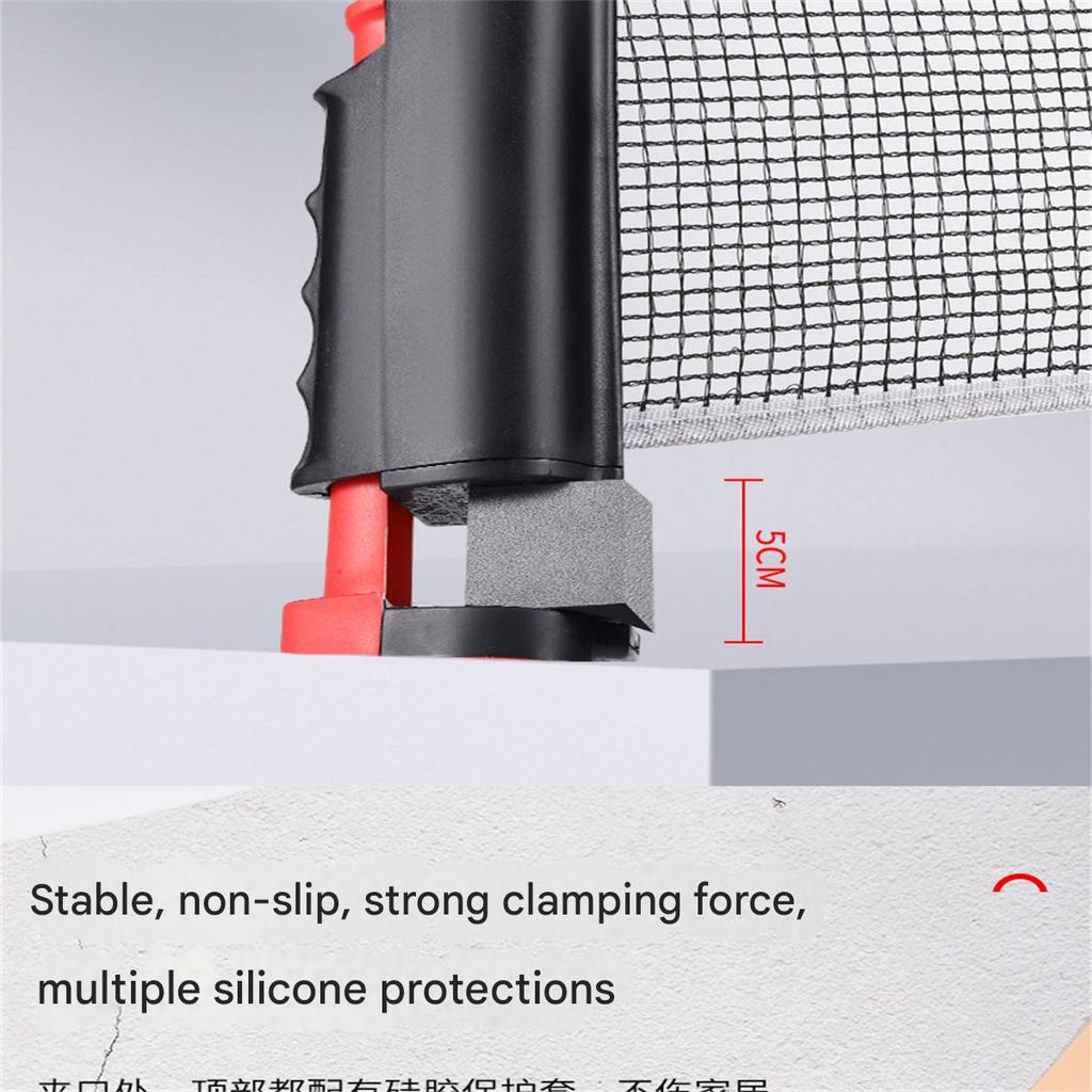 Home Entertainment Table Tennis Net Frame Thickened Portable Table Net Cloth Blocking Net Ball Net Free Retractable Net Outdoor