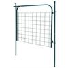 Garden Gate - vidaXL - 100 X 100 Cm - Galvanized Steel - Green - Swing