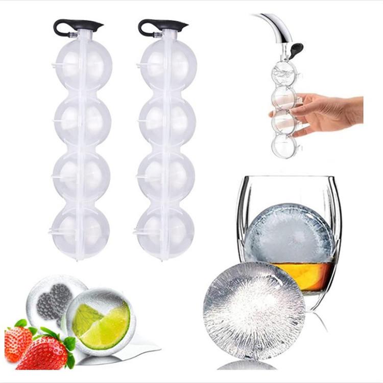 Ice Ball Mold for Home - Large Round Ice Cube Tray and Maker