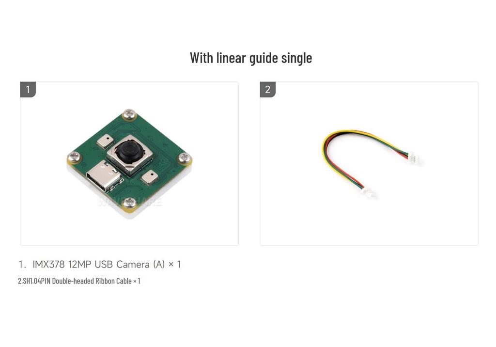 IMX378 High-Resolution USB Camera with Excellent Low-Light Performance and Dual Microphones
