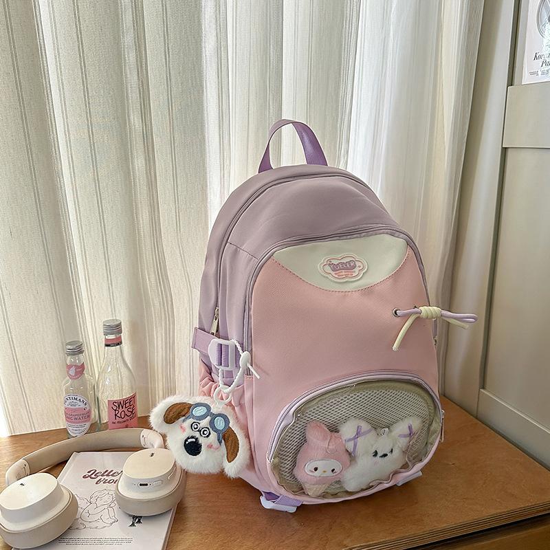 Large Capacity Junior High School Students Schoolbags for Women Ins Style Japanese Trend Simple and Versatile Travel Backpacks Backpacks