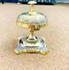 Table Desk Bell Antique Vintage Brass Hotel Service Ornate Reception Counter
