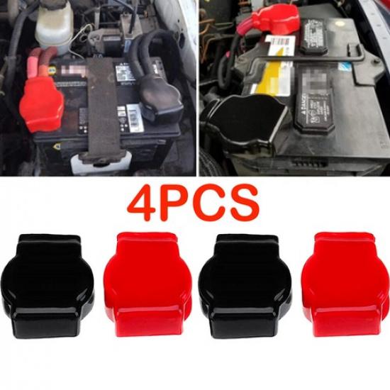 4 x Battery Terminal Covers Positive Negative Top Post Cover For Car Mot US