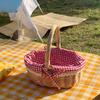Youde Woven Willow Rattan Picnic and Storage Basket