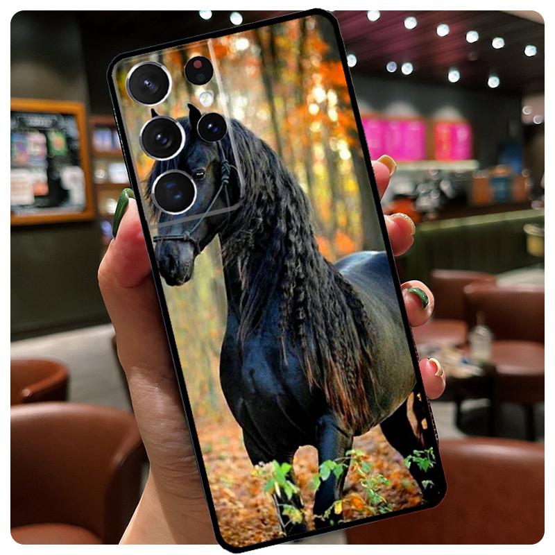 Horse Animal Phone Case For Samsung Galaxy S25 Ultra S20 S21 S22 S23 S24 Ultra S9 S10 Plus S25 FE Cover
