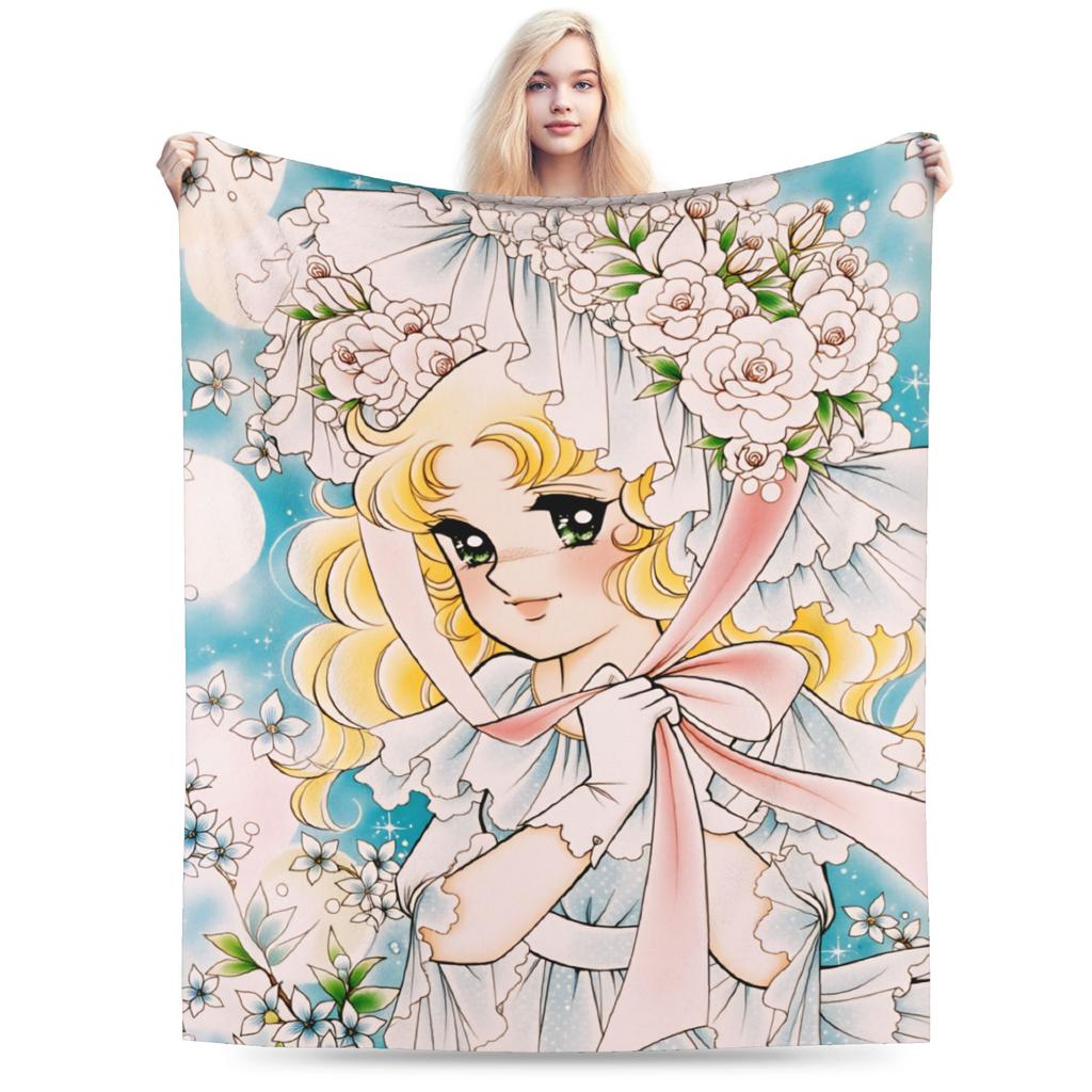 Anime Candy Candy Blanket Quality Soft Warm  Throw Blanket Winter Child Couch Bed Pattern Bedspread