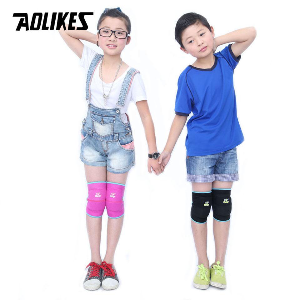 AOLIKES 1 Paio Ginocchiere Spesse in Spugna Anti-urto per Bambini per Danza Pattinaggio a Rotelle Bicicletta Ginocchiere per Bambini Protezione Ginocchia