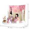 Hina Kimekomi Kotohoki Komplett Set med Display Rund Vikbar och Docka, Docka, Mikoto, Ställ, Bricka, Skärm, Tillbehör, Vit, KTH-3203E-S1