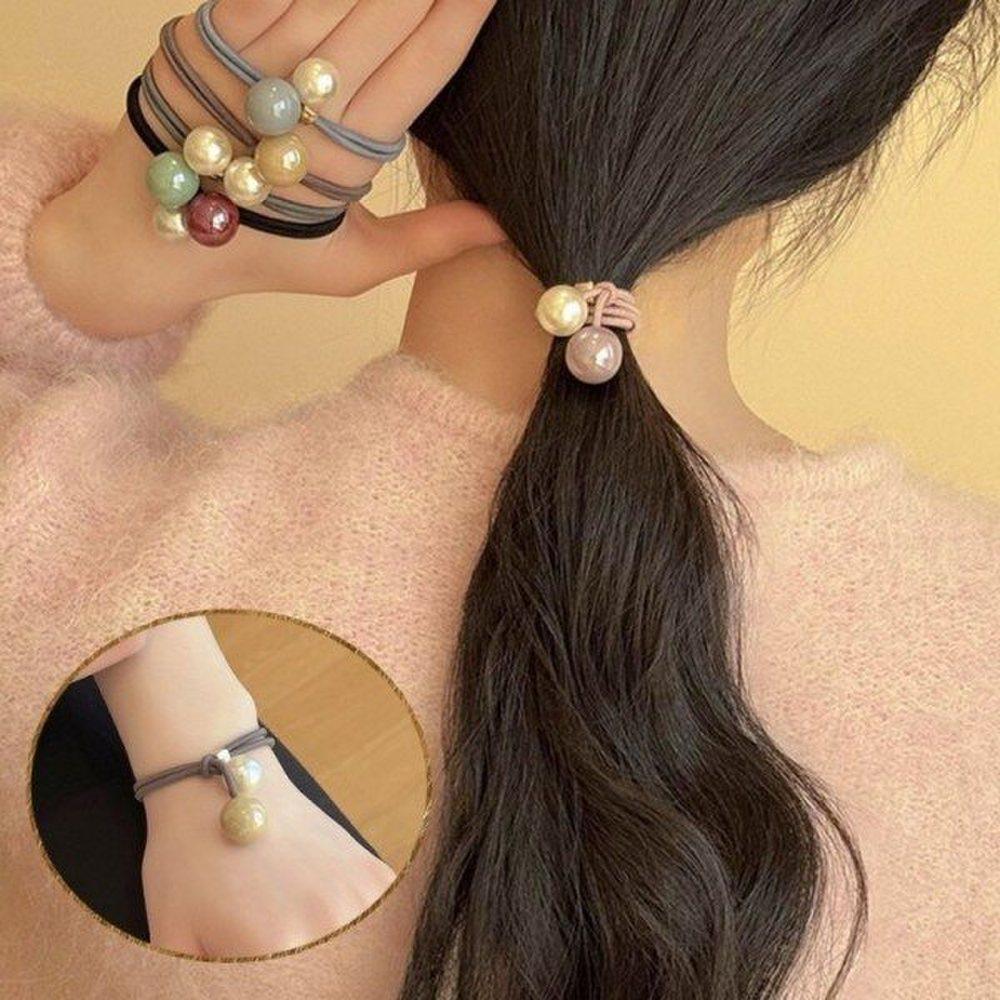 

Милый жемчужный браслет резинка для волос Urd-430 pink