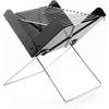 Portable Foldable Charcoal Mini Barbecue FOLDCUE, Desktop Barbecue, Black [354]