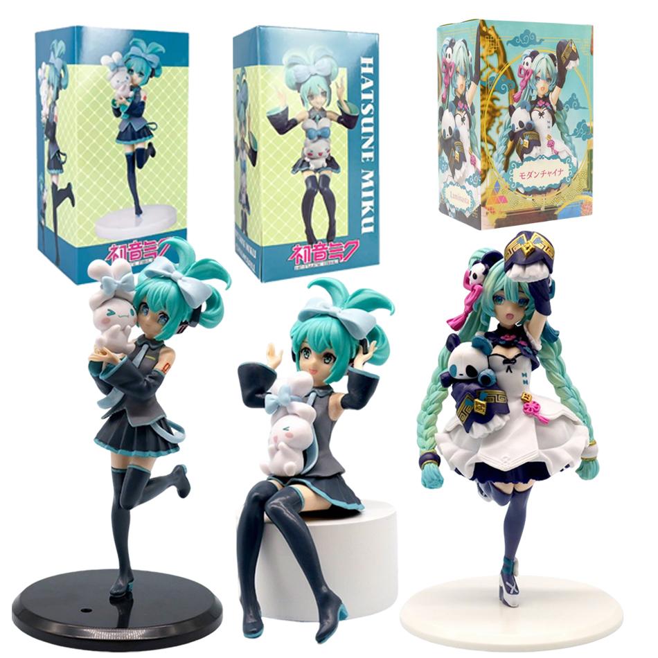 1-3Pcs Cinnamoroll Piapro Panda Hatsune Miku Girls Toy Anime Figure Toy Anime Game Pvc Action Figure Collectible Model Doll