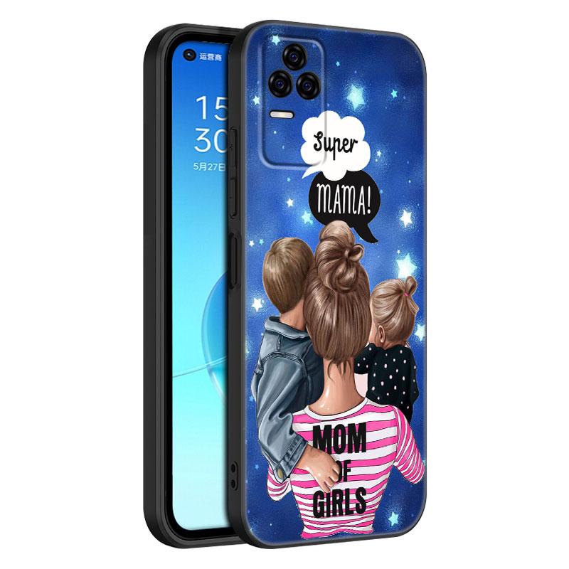 Baby Mom Girl Phone Case For Xiaomi POCO F2 F3 M2 M3 M4 X3 X4 Pro NFC F4 GT 5G F1 X2 C3 C31 C40 M5S Soft TPU Black Cover