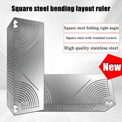 90° Steel Flex Angle Arc Marking Tool Adjustable Linear Arc Dual-Purpose Scriber Marking Tool for Construction 20-65mm,20-80mm