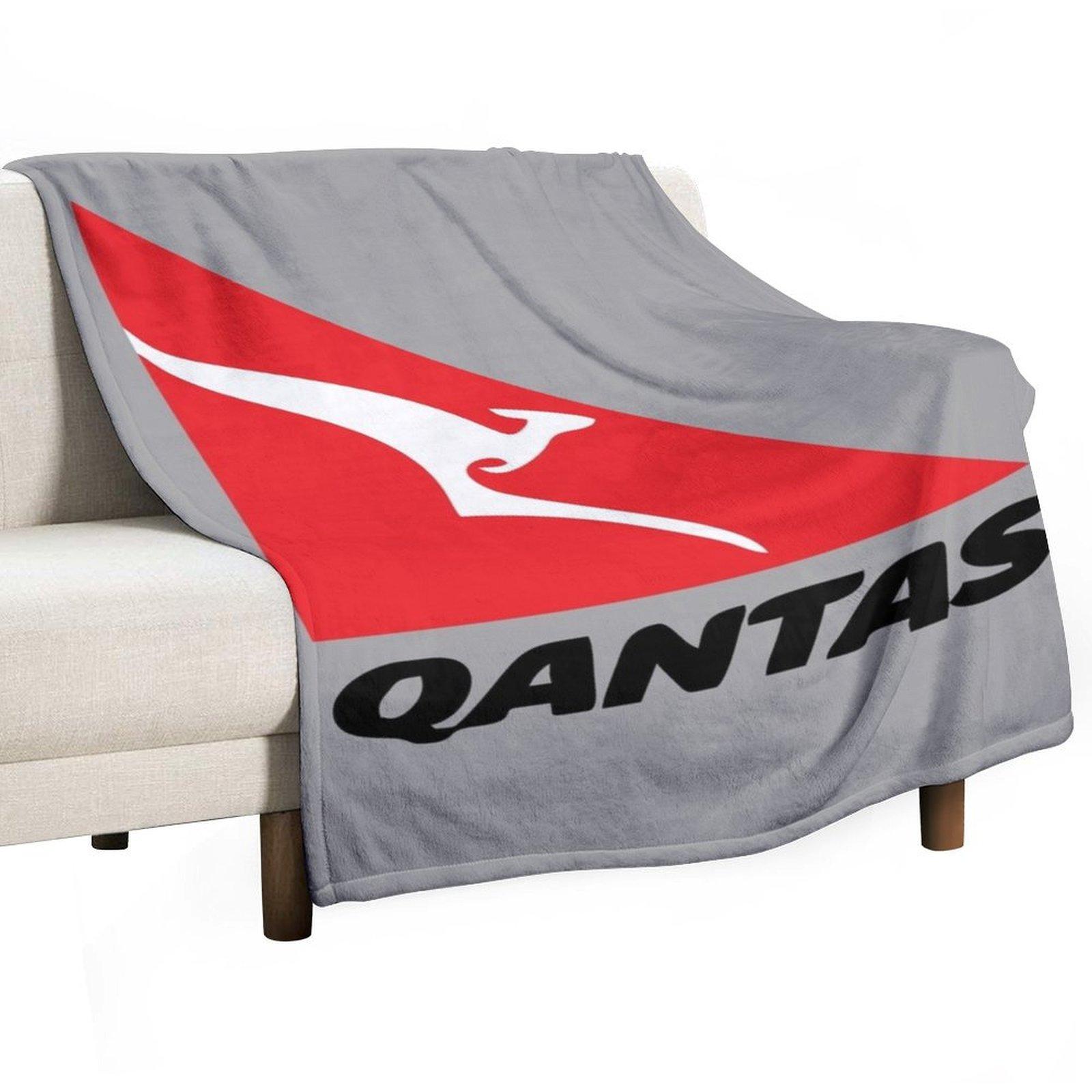 Qantas Throw Blanket Comforter Plaid on the sofa Polar Weighted Blankets 30x40in