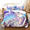 Anime ReZERO -Starting Life In Another World Bedding Set Printed Bed Set With Pillowcase Duvet Cover Soft Queen Super King Size