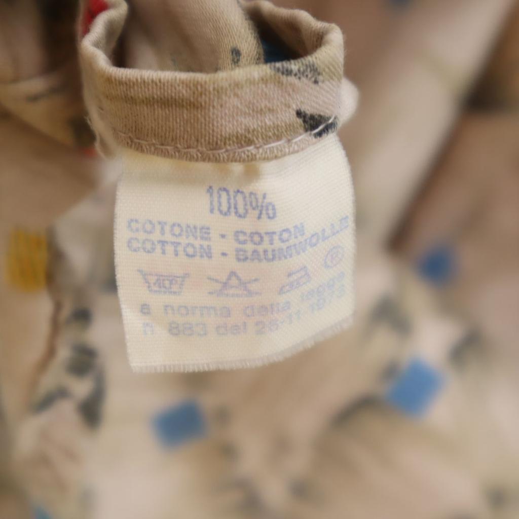 WAMPUM Made In Italy Overall Handle Long Sleeve Shirt XL Old Vintage Men's Used