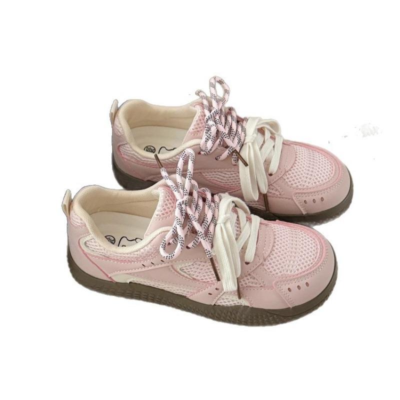 Mesh atmungsaktiv dicksohlige weiße Schuhe Damen Sommer neue Board-Schuhe Nische originelles Design vielseitig