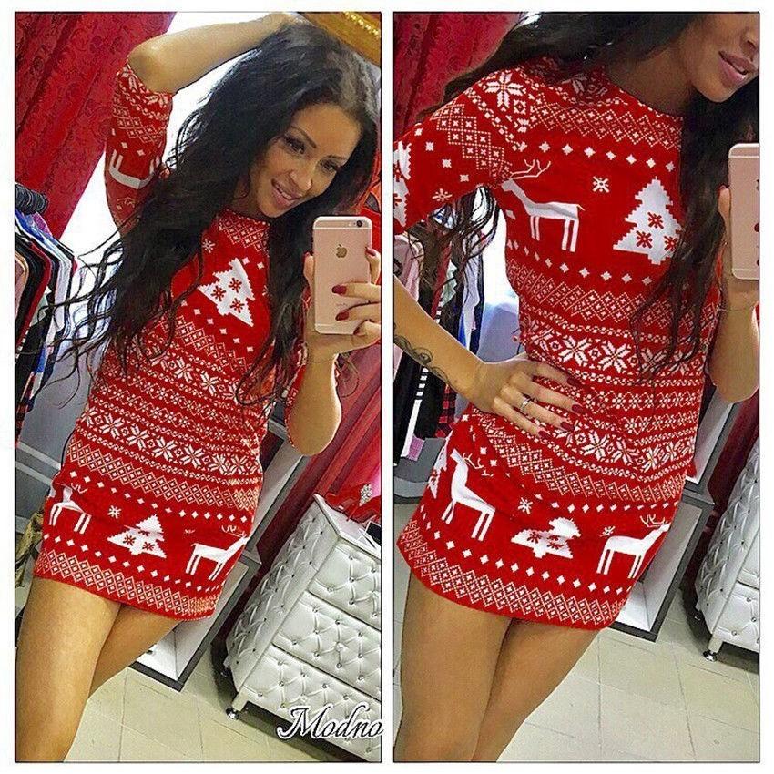 Luxurious Women Long Sleeve Knitted Sweater Sweatshirt Pullover Mini Jumper Dress