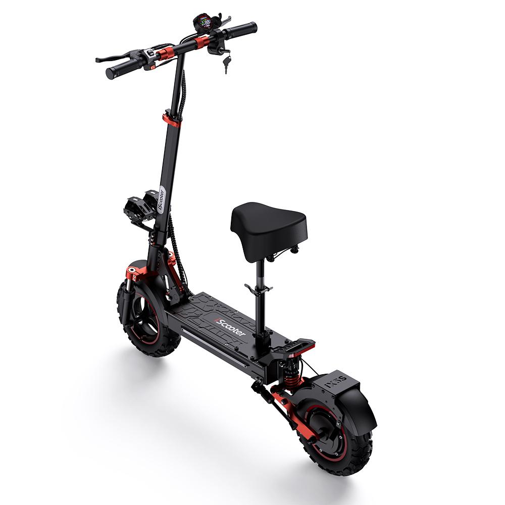 iScooter Elektrická koloběžka IX5S se sedadlem 45KM/H 1000W 15Ah 11palcová terénní pneumatika 60-65KM dojezd