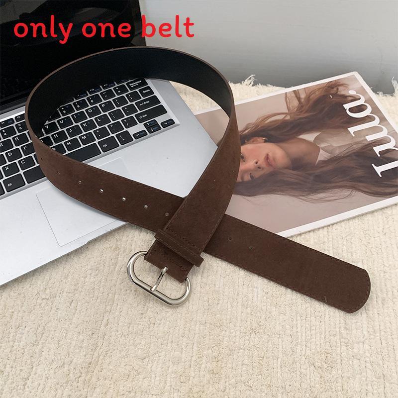 Vintage Pu Leather Wide Belt Fashion Accessory For Casual Wear