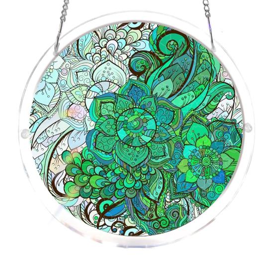 Acrylic Jigsaw Puzzle Suncatcher Puzzles Craft Kit 83 Pcs DIY for Adults Colorful D