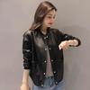 Fashion Short Leather Jacket Women's Autumn and Winter Loose Casual Coat