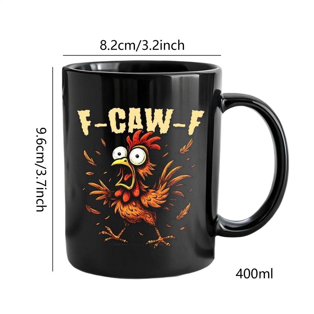 

400ml Chicken pattern Mug Ceramic With Ergonomic Handle Cute Drinking Cups Chicken Decor For Hot Cold Tea Milk Water Juice Drink 400ml
