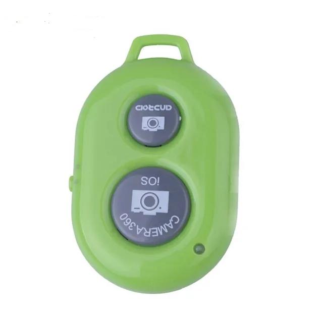 

Кнопка дистанційного керування. Бездротова Bluetooth-камера з автоспуском, селфі-палкою для смартфона зелений