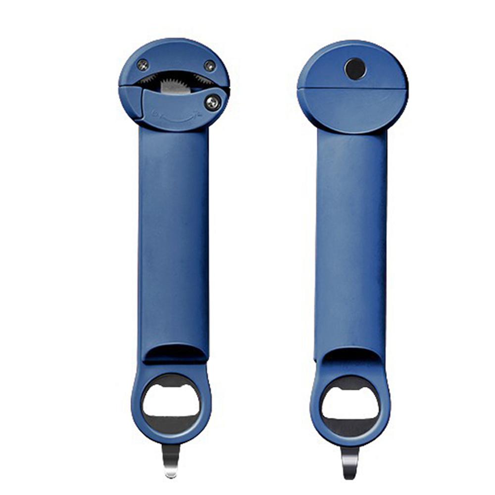 Multifunctional Bottle Opener Retractable Can Opener with Magnetic Back Adjustable Jar Lid Gripper