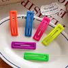 Barrette Carrée Fluorescente Coréenne - Grande, Époxy Coloré pour Filles