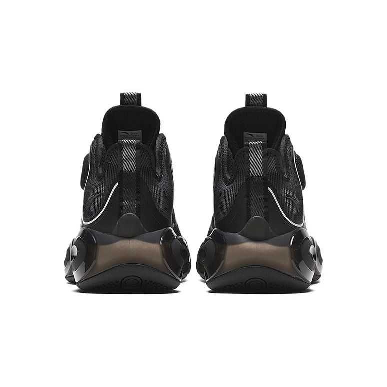 Anta Irregular 3 Zapatillas de Baloncesto Duraderas de Caña Baja para Niños Zapatillas de baloncesto para niños Negro 312331102-3