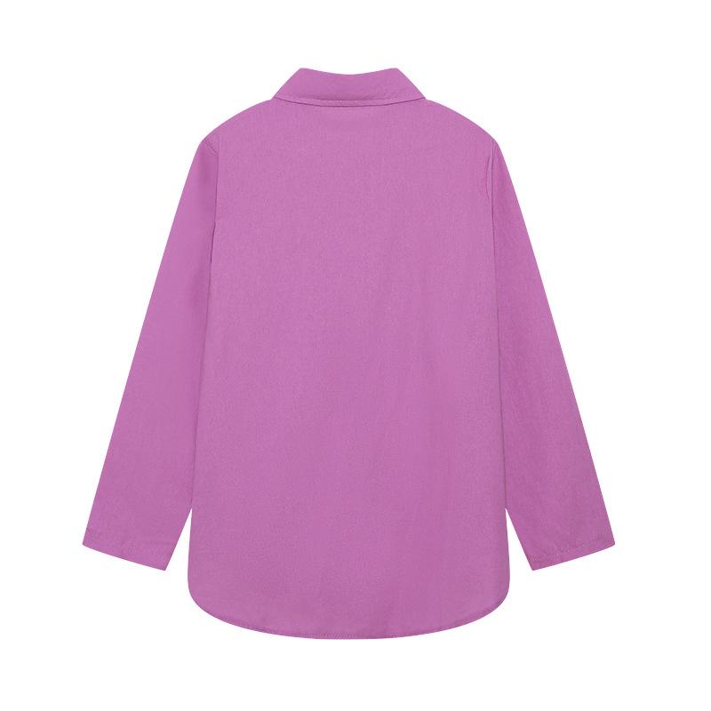 2023 Euro-American Women's Two-Piece: Lapel Long-Sleeved Shirt & Wide-Leg Pants Suit for Spring and Autumn.