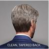 Men’s Grey Short Fluffy Side-Part Synthetic Wig, Adjustable Breathable Cap, Natural Look for Daily & Casual Occasions