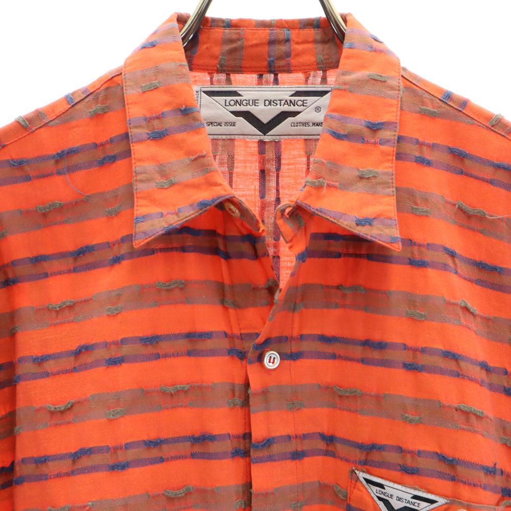 LONGUE DISTANCE 80s Vintage Made in France Overall handle Long sleeve shirt Men's Used