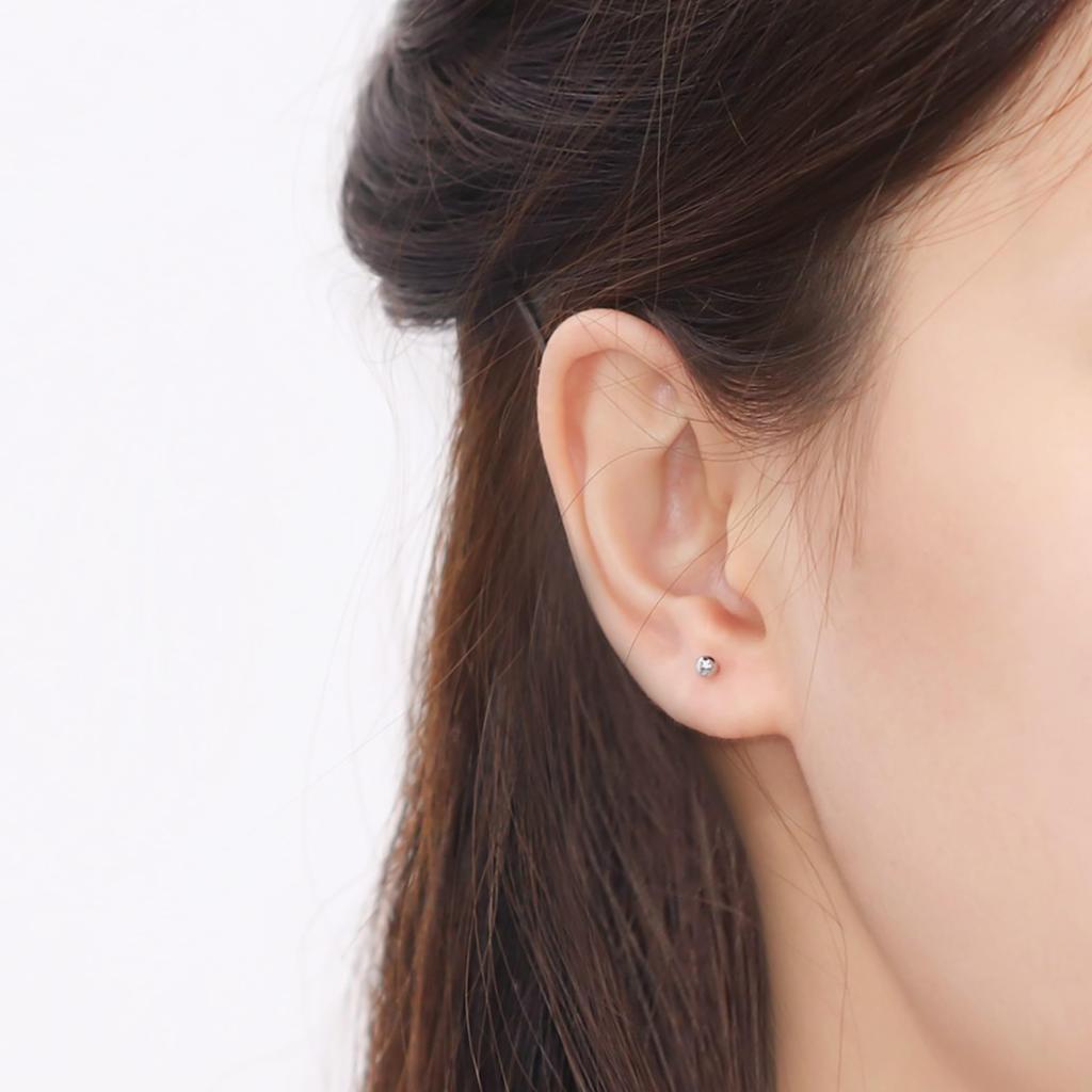 ESTELLE Platinum Earrings (3mm) 0201-4271-0018-0000