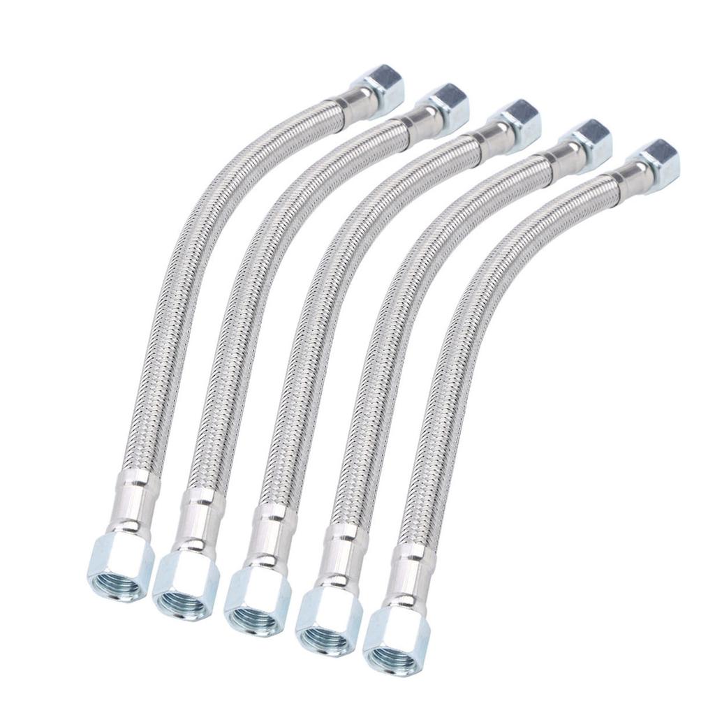 5pcs 14 X 1.5 Female Thread Air Compressor Element Hose Brake Silent Oil Free Line Pipe 50cm