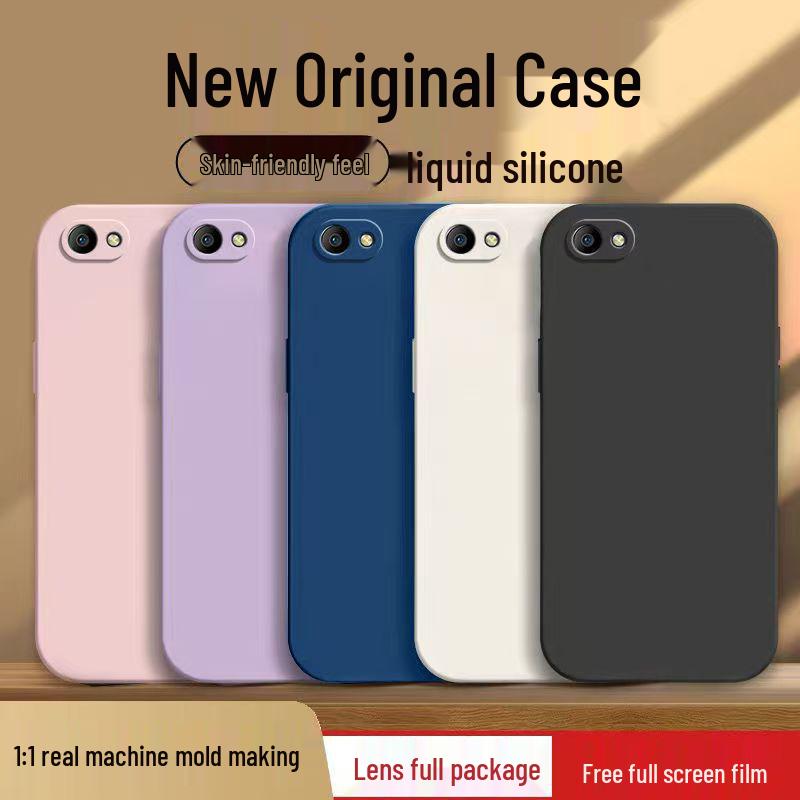 Oppo A83 Drop-Proof Liquid Full Coverage Soft Phone Case – Simple Solid Color Rubik's Cube Design